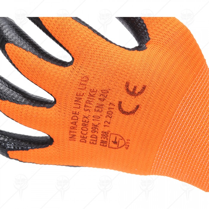Ръкавици топени в латекс оранжеви