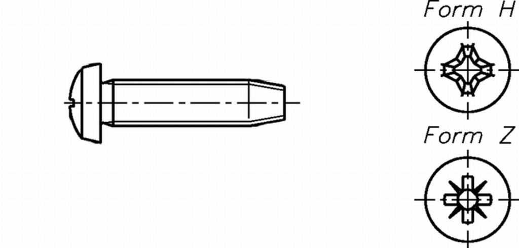Резбооформящ винт с цил. глава и метр. резба форма C 6х16 Torx